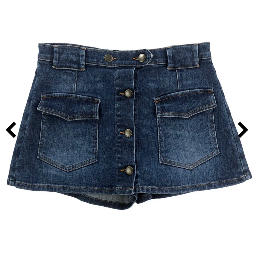 Red Valentino denim micro-mini Skort